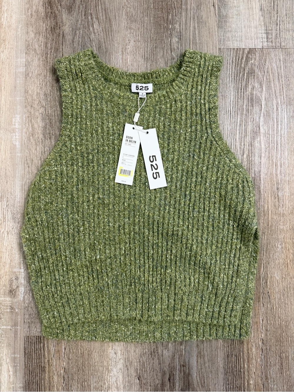 525 America Women’s Sleeveless Knit Sweater, size Small NEW w/ tags